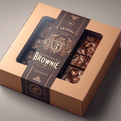 35+ Creative Brownie Packaging Ideas: Make Every Bite a Delight – Arka Brownie Bites Packaging, Brownies Bites Packaging, Brownie Packaging Ideas, Bites Packaging, Brownies Packaging, Chocolate Bar Packaging, Brownie Packaging, Home Bakery Business, Jar Packaging