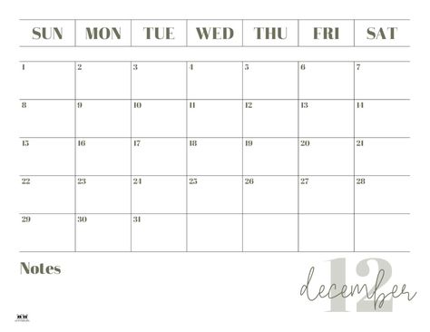 The busiest month of every year is here! Stay organized the entire month with one of 50 printable December 2024 calendars! Print from home! Calendar Template, Calendar Printables, Staying Organized, Months In A Year, Free Printables