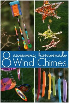 8 awesome wind chime crafts for kids Wind Chimes For Kids, Homemade Wind Chimes, Corn Painting, Wind Chimes Homemade, Art Thanksgiving, Happy Hooligans, Wind Chimes Craft, Art Activity, Painted Sticks