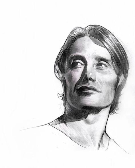 캐릭터 드로잉, Mads Mikkelsen, Art Tutorials Drawing, Sketchbook Art Inspiration, Cool Art Drawings, Art Reference Photos, Art Reference Poses, Portrait Drawing, Art Sketchbook