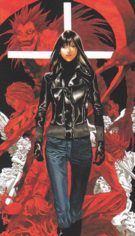 Naomi Misora, the woman who almost solved the Kira case 32 episodes early Takeshi Obata, Lupin Iii, Notes Art, L Lawliet, Sarada Uchiha, Manga Artist, Anime Wall Art, Manga Covers, Fanarts Anime