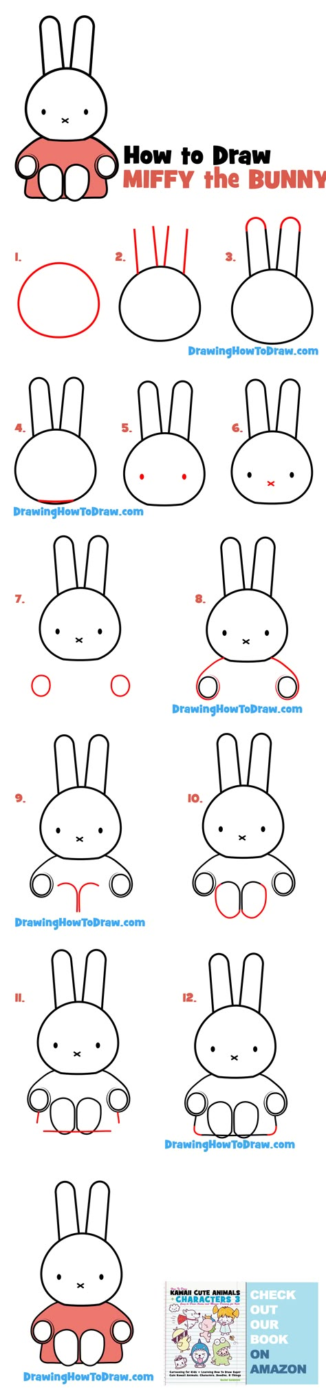 How to draw miffy from miffy & friends - drawing bunny kawaii bunnies Miffy Diy Ideas, How To Draw Rilakkuma, How To Draw Miffy, Miffy Doodle, Miffy Crafts, Miffy Sketch, Miffy Diy, Miffy Png, Miffy Characters