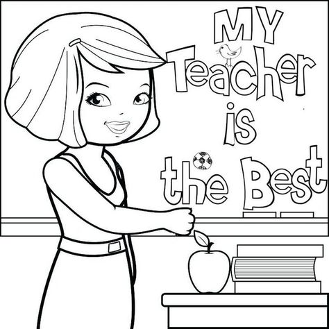 Teachers Day Coloring Pages, Happy Teachers Day Coloring Pages, Teacher Appreciation Quotes Inspiration, Teacher Appreciation Coloring Page, Appreciation Coloring Pages, Funny Coloring Pages, Teachers Day Special, Diy Father's Day Cards, I Love My Teacher