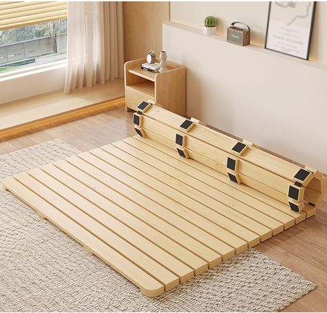 Floor Bed Bedroom, Floor Beds, Bed Boards, Foldable Bed, House Md, Life Board, Floor Bed, Bed Slats, Wooden Slats