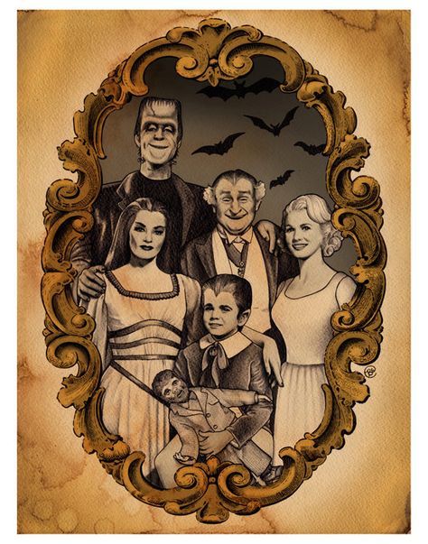 The Munsters 8x10 signed print with border by bsmithereens on Etsy, $20.00 Munsters Tv Show, The Munster, The Munsters, Universal Monsters, Classic Monsters, Old Tv Shows, Classic Horror, Agatha Christie, Classic Tv