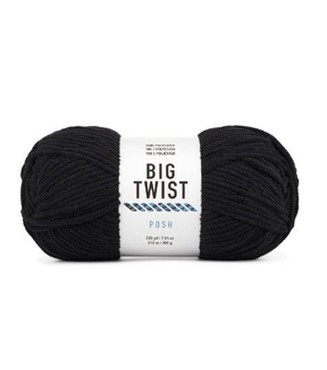 Posh 233yds Bulky Polyester Yarn by Big Twist | JOANN Sesame Ice Cream, Making Blankets, Crochet Gauge, Black Sesame Ice Cream, Big Twist, Make Blanket, Super Bulky Yarn, Black Sesame, Super Bulky