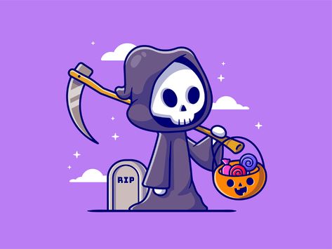 Unique Dpz, Pic Cartoon, Grim Reaper Drawing, Cute Grim Reaper, Reaper Drawing, Grim Reaper Halloween, Funny Dp, Pizza Art, Cocoppa Wallpaper