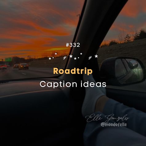 SET 332: Roadtrip caption ideas >>> swipe #igcaptions #igcarousel #instagramcaptions #roadtrip #captionideas #instagramtips #igtips #moodofelle Caption Ideas, Ig Captions, Instagram Tips, Instagram Captions, Road Trip