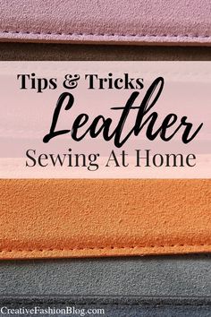 These 10 essential tips will guide you through how to sew leather and other tough fabrics with a standard at home sewing machine like a professional. Finally know how to make your own bag, jacket, purses and more fom leather with this ultimate sewing guide. #leathermaking #leathercraft #sewing Leatherworking Ideas, Diy Leather Tote, Leather Sewing Machine, Diy Leather Working, Leather Tutorial, Handmade Leather Tote, Sewing Guide, Leather And Denim, Leather Scrap