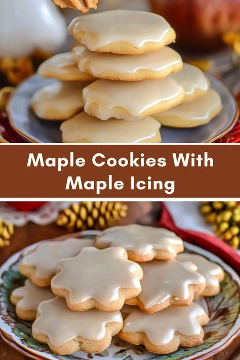 Maple Snickerdoodles Recipe, Maple Cookie Glaze, Maple Cookie Frosting, Maple Cookies Soft, Keto Maple Cookies, Maple Cut Out Cookies, Maple Ginger Cookies, Different Flavor Cookies, Best Wedding Cookies