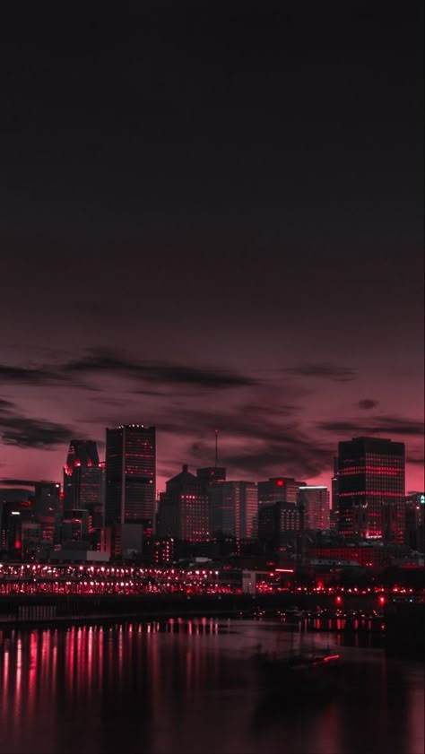 #darkaesthetics #cityscape #nightsky #night At Night, Red