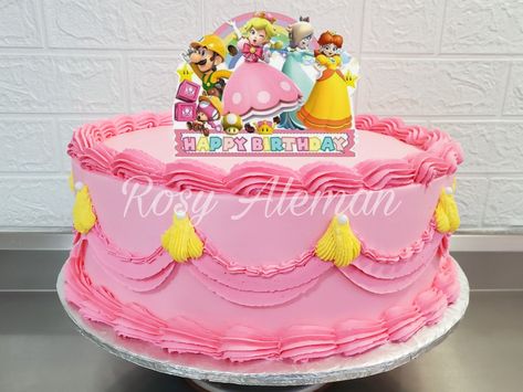 Peach Birthday, Super Mario Birthday Party, Mario Birthday Party, Super Mario Birthday, Peach Aesthetic, Princesa Peach, Mario Birthday, 7th Birthday, Mario Bros