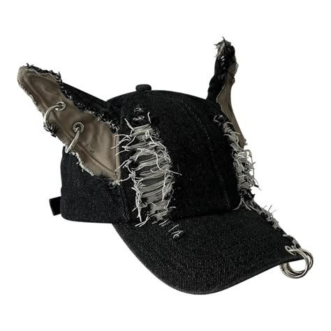 PRICES MAY VARY. Embracing the 2000s aesthetic with our distressed baseball Caps, a fashion forward accessory that stylish. Use selected cotton fabric, this Caps features a ripped designings that adds vintage styles while ensuring breathability and comfortable. Great for fashion men and women aged who like to show their individuality and searching a touch of rebellions in their wardrobe. Suitable for casual wear, or travel, this Caps pairing effortlessly with streetwear or athletic to make a fas The 2000s Aesthetic, Hat Design Ideas, Wet Leg, Vintage Baseball Hats, Streetwear Hats, Cool Hat, Large Brim Hat, Distressed Baseball Cap, Distressed Hat