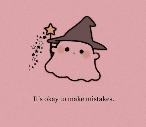 Its Ok To Make Mistakes Quotes, Uplifting Drawings, Motivation Drawing Ideas, Cute Motivational Doodles, Its Okay To Make Mistakes, Motivational Doodles, Motivation Cartoon, Motivational Cartoon, Mistakes Quotes