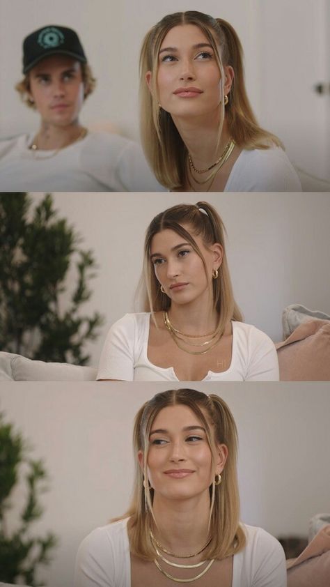 Hailey Bieber Pigtails, Haley Biber Hairstyles, Hailey Bieber Space Buns, Halie Bieber Hair, Hailey Bieber High Bun, Hailey Bieber Ponytail, Hailey Bieber Hairstyle, Hailey Bieber Hair Styles, Bailey Bieber Hair