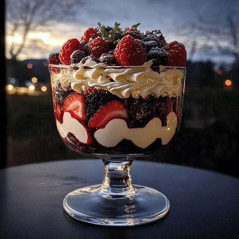 Mixed Berry Christmas Trifle Trifle With Lady Fingers, Mary Berry Trifle, Strawberry Triffle, Berry Trifle Recipe, Raspberry Trifle, Fruit Trifle, Christmas Strawberry, Christmas Trifle, Strawberry Trifle