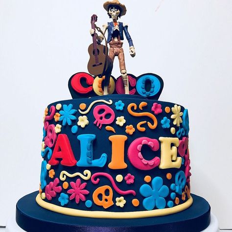 Coco Cake, Coco Birthday, Coco Party, Coco Movie, Coco Disney, Disney Coco, Movie Cakes, Torte Cupcake, Best Cake