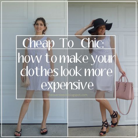 Champagne style on a beer budget. Cheap to chic: How to make your clothing look more expensive than it really is| The Overdeeps Reusing Clothes, Expensive Fashion, How To Look Expensive, Ear Cuff Jewelry, Elegant Cocktail Dress, How To Look Rich, Minimalist Capsule Wardrobe, Prom Dress Stores, Diy Clothing