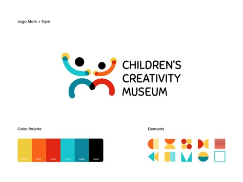 Museum Logo Design Ideas, Movement Logo Design, Elementary School Logo, Logo Movement, Childrens Logo, Kindergarten Logo, Kids Branding Design, Logo Play, Play Logo