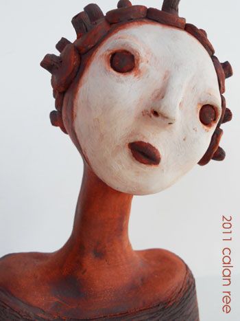 Surrealism Dark, Whimsical Sculpture, Clay Bust, Kawaii Creepy, Face Pots, Handbuilt Pottery, Dark Kawaii, Ceramic Halloween, Ceramic Sculpture Figurative