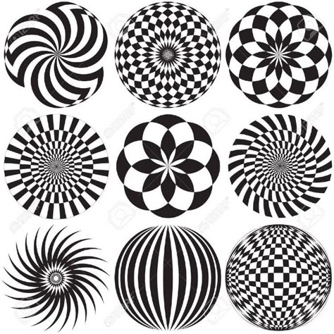 Mackenzie Childs Diy, Opt Art, Art Illusions, Art In Black And White, Optical Illusion Art, Mckenzie And Childs, Illusion Drawings, Motif Art Deco, Illusions Art