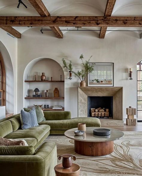 Casa Vintage, Mediterranean Home, Dream House Interior, Living Room Inspo, Living Room Style, A Living Room, Interior Inspo, Architectural Digest, Dream Home Design