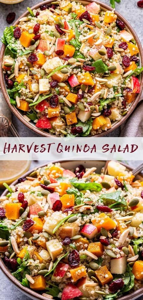 Harvest Quinoa Salad - Recipe Runner Harvest Quinoa Salad, Salads Healthy, Cider Vinaigrette, Harvest Salad, Supper Ideas, Quinoa Salad Recipes, Recipes Delicious, Autumn Salad, Healthy Salad