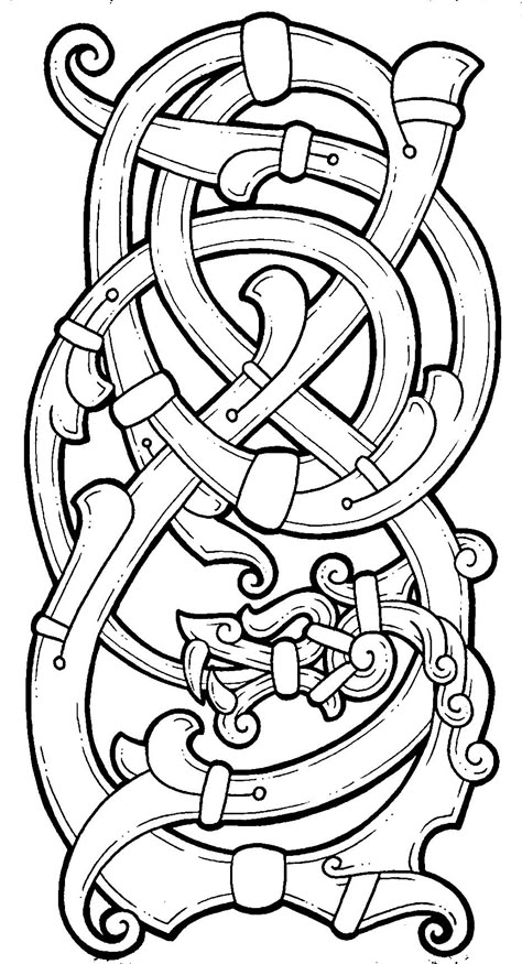 Viking Knotwork, Celtic Tattoo Designs, Scandinavian Tattoo, Viking Tattoo Symbol, Norse Design, Celtic Artwork, Celtic Knot Tattoo, Viking Pattern, Celtic Ornaments