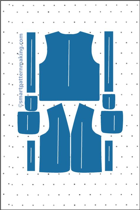 Safety Vest Pattern Printing Services - smart pattern making Vest Sewing Pattern Free, Vest Patterns For Women Sewing, Vest Template, Diy Vest Pattern, Diy Vest, Vest Sewing, Vest Sewing Pattern, Homemade Foods, Construction Safety