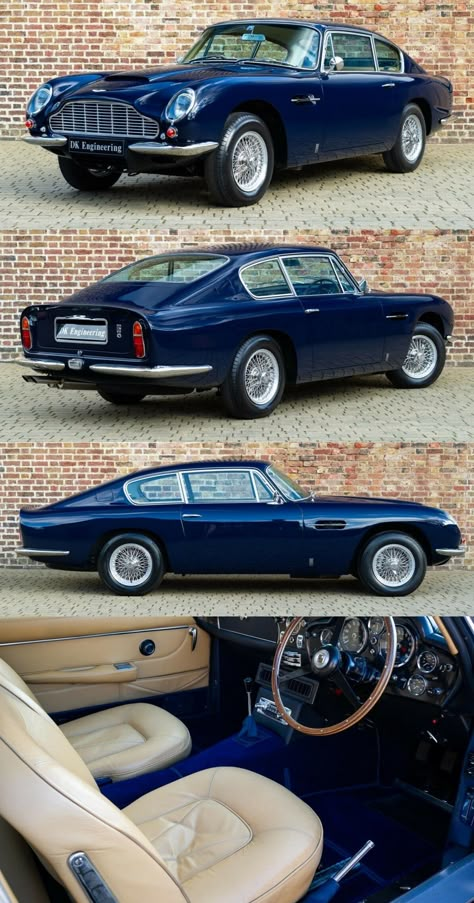 Aston Martin Sports Car, Aston Martin Db6, Aston Martin Cars, Auto Vintage, Aston Martin Lagonda, British Sports Cars, Classic Sports Cars, Classy Cars, European Cars