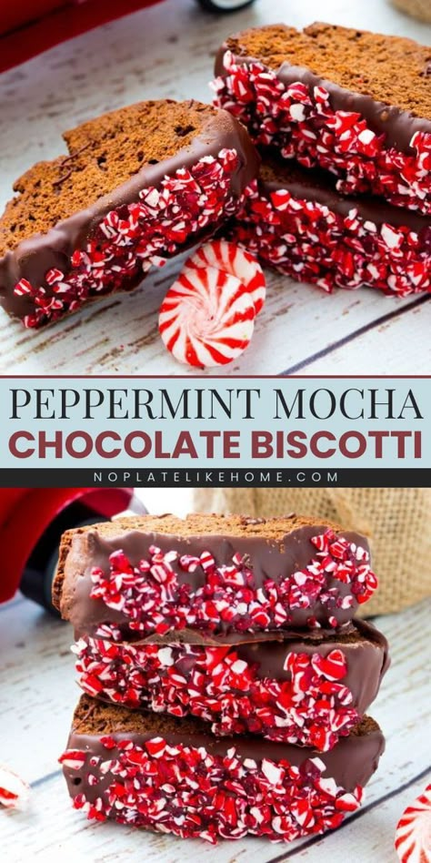 Biscotti Christmas, Peppermint Biscotti, Smell Like Christmas, Chocolate Biscotti, Biscotti Recipes, Best Christmas Desserts, Biscotti Cookies, Biscotti Recipe, Dessert Party