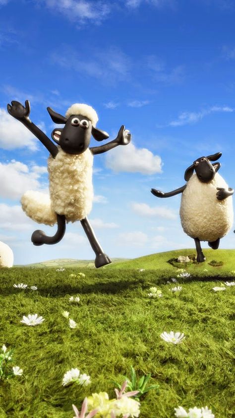 Shaun The Sheep Wallpapers, Sheep Cartoon, Timmy Time, Aardman Animations, Pikachu Wallpaper, Nature Art Drawings, Shaun The Sheep, Wallpaper Doodle, Cartoon Wallpaper Iphone