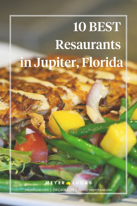 ✨10 BEST Restaurants in Jupiter, Florida✨  Searching for the BEST #restaurants in Jupiter, Florida? We’ve compiled a list of 10 of our favorite local spots to get an AMAZING meal in our area.😍  Next time you’re grabbing a bite to eat, check out one of the places on our list and try one of our favorite menu items! You won’t be disappointed!!🍴🙌 #JupiterFl #PalmBeach #Local #Juplocal #Juplife Jupiter Island Florida, Jupiter Florida Wedding, Jupiter Florida Restaurants, Jupiter Beach Florida, St Pete Beach Florida Restaurants, Jupiter Island Florida Homes, Jupiter Beach, Classy Bachelorette Party, Florida Travel Destinations