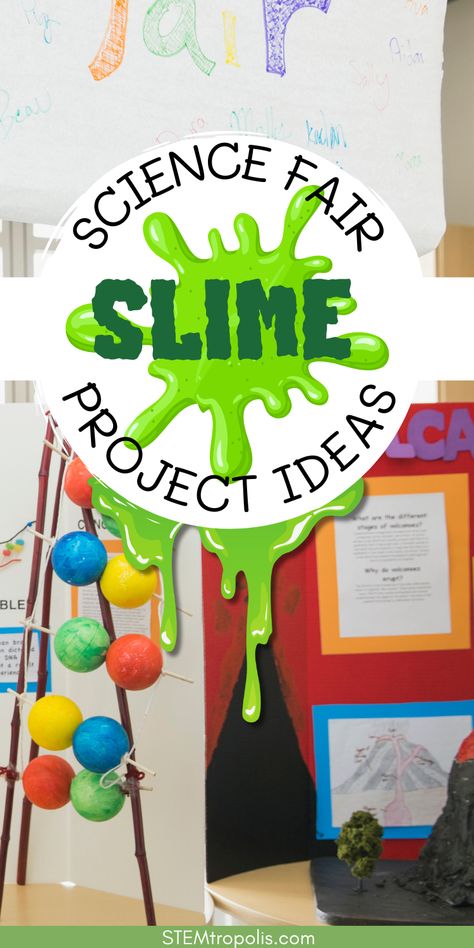 Science Fair Hypothesis Projects, Slime Science Project Board, 4 Grade Science Projects, Magnetic Slime Science Fair Project, Slime Science Fair Project Board Ideas, Slime Science Fair Project Board, Science Fair Experiments Elementary, Third Grade Science Fair Projects, 4th Grade Science Fair Projects Ideas