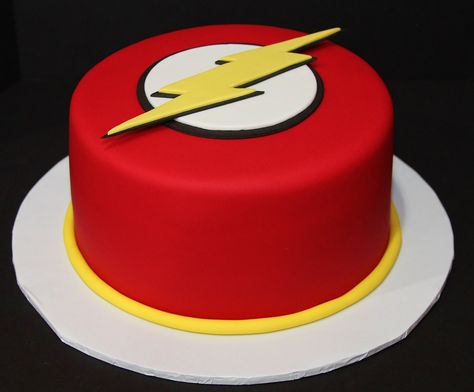 Shazam Birthday Cake, Flash Birthday Cake Ideas, Flash Cake Topper Printable, The Flash Cake, The Flash Themed Birthday Party, Bolo Do Flash, The Flash Cake Ideas, Flash Birthday Cake, Flash Cake