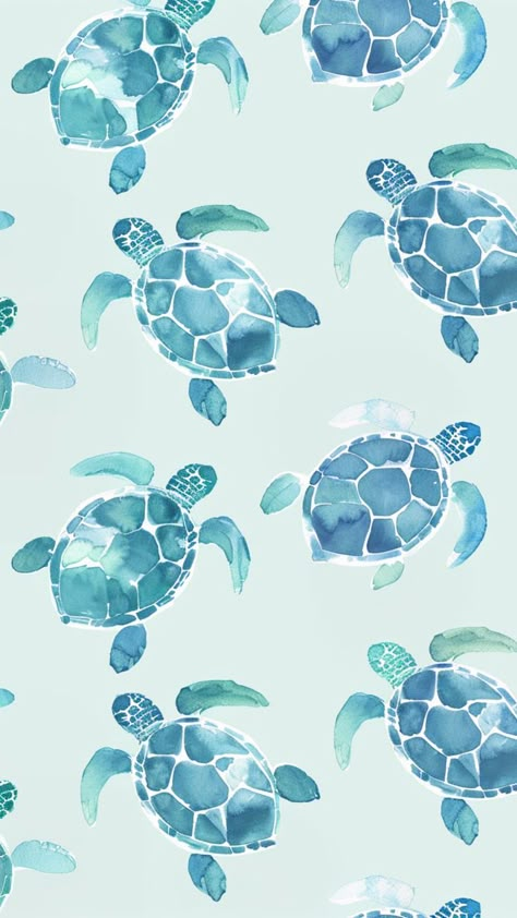 boho blue turtle wallpaper Blue Wallpapers For Iphone, Baby Blue Iphone Wallpaper, Sea Turtle Wallpaper, Beachy Wallpapers, Beachy Wallpaper, Turtle Wallpaper, Cute Home Screen, Baby Blue Wallpaper, Cute Images For Wallpaper