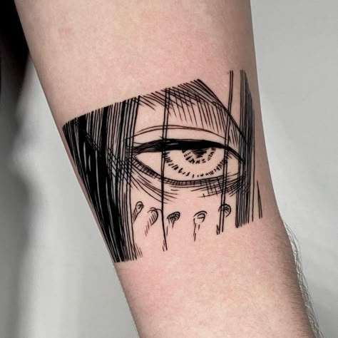 Aot Tattoo Eren, Tatuaje Studio Ghibli, Attack On Titan Tattoo, Freedom Tattoos, Funky Tattoos, Manga Tattoo, Tattoo Templates, Simple Tattoo Designs, Spooky Tattoos