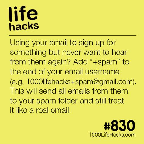 Get Emails Sent Directly To Your Spam Folder Spam Email Hack, Email Hacks Tips And Tricks, Email Hack, Newsletter Subscription, 1000 Lifehacks, Hacking Websites, Hack My Life, Daily Life Hacks, Computer Hacks