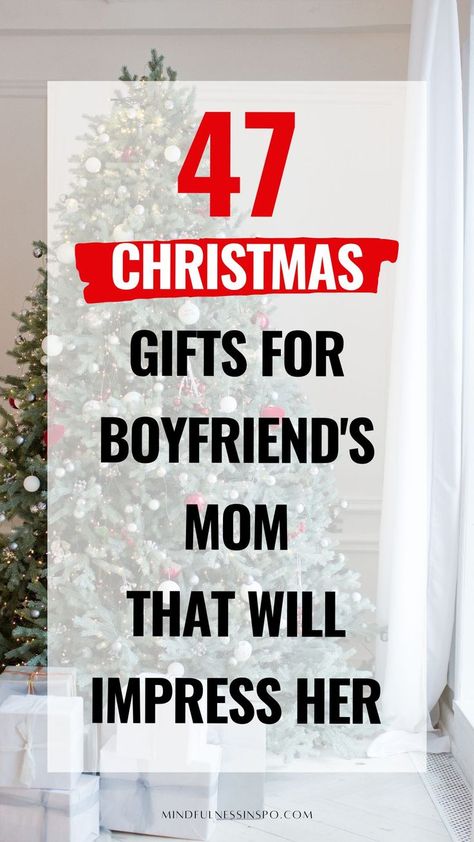 47 Christmas gifts for boyfriends mom that will impress her on mindfulnessinspo.com Gifts Fir Boyfriend, Gift Ideas For Boyfriends Mom, Christmas Gifts For Boyfriends Mom, Gifts For Boyfriends Mom, Christmas Gifts For Mother, Christmas Presents For Parents, New Boyfriend Gifts, Small Gifts For Boyfriend, Gifts For Inlaws