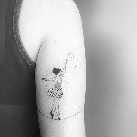 Ballerina Tattoo, Dancer Tattoo, 30 Tattoo, Beauty And Grace, Explore Tattoo, Stylish Tattoo, Elbow Tattoos, Best Tattoos For Women, Upper Arm Tattoos