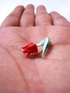 oragami rose, I make these all the time but I call them tulips, hmm Origami And Kirigami, Origami Rose, Origami Paper Art, Wall Hanging Crafts, 3d Origami, Paper Animals, Origami Flowers, Paper Flower Tutorial, Paper Crafts Origami