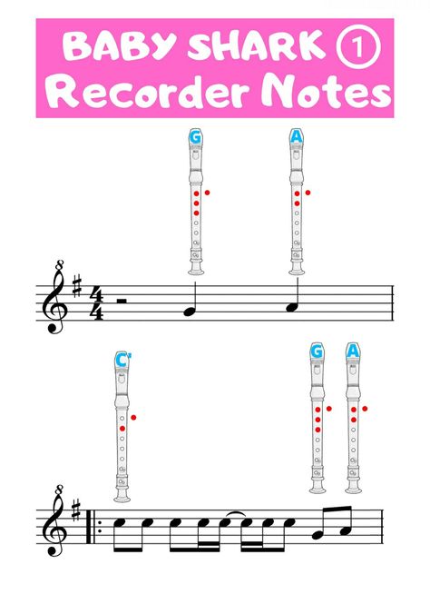 Recorder Notes Chart, Songs To Play On Recorder, Recorder Songs With Fingerings, Recorder Notes Songs, Recorder Music Sheets, Easy Recorder Songs, Recorder Fingering Chart, Recorder Notes, Flute Songs