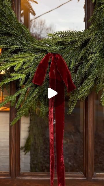 Mckenna Barry, Interior Cottage, Cottagecore Christmas, Red Velvet Ribbon, Cottage Christmas, Cottage Core Aesthetic, Christmas 2024, Christmas Countdown, Velvet Ribbon