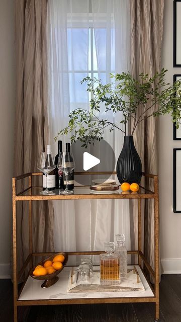 Alexandra Levy on Instagram: "Spring styling! Simple, sophisticated and serene. 🌱😘  Who else has a bar cart just waited to be styled while we host our spring guest?! Here’s a fun and easy way to create the luxe look to impress your company!   For product info comment LINK or check out my LTK in bio!   PSA: This bar cart was modified from its original gold finish with a antique wax. The bar cart linked will be the original gold finish. The wax will be attached in the product link provided. Check out my “how to” bar cart DIY video for tips on how to get the look! 😁 . . . Interior styling Interior decorating Spring drove Bar cart styling Bar cart Luxe home Neutral home  . . . #styling #stylingtips #barcartstyling #barcartdecor #barcart #springstyling #homedesign #homedesignideas #luxurydes Bar Cart Diy, Home Neutral, Diy Bar Cart, Spring Styling, Luxe Home, Spring Drive, Bar Cart Styling, Antique Wax, Bar Cart Decor