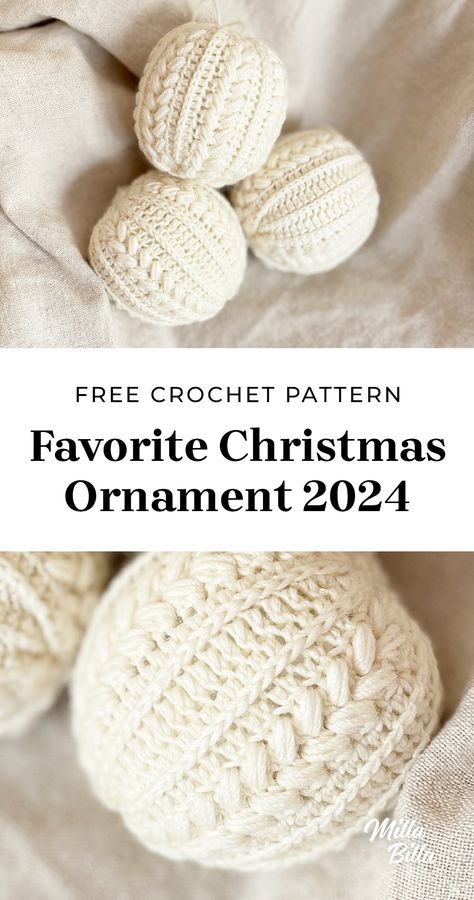 Bauble Crochet Pattern, Crochet Ball Christmas Ornaments, Crochet Ball Ornament Cover, Free Crochet Christmas Ball Cover Patterns, Crochet Bauble Cover Free Pattern, Crochet Around Christmas Balls, Amigurumi Ornaments Free Pattern, Crochet Ornament Balls, Crocheted Christmas Baubles Free Pattern