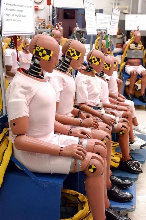 Crash Dummy Art, Crash Dummy, Fake Man, Crash Test Dummy, Cyberpunk Inspiration, Crash Test Dummies, Crash Test, Disney Rides, In A Car