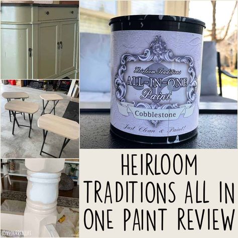 Heirloom Traditions Paint Furniture Dining Room, Heirloom Traditions All In One Paint Bathroom Tile, Heirloom Paint Colors, Heirloom Paint Furniture, Heirloom Traditions Countertops, All In One Heirloom Paint, Heritage Paint All In One, Heirloom Traditions All In One Paint Cabinets, Heirloom Traditions All In One Paint Countertops