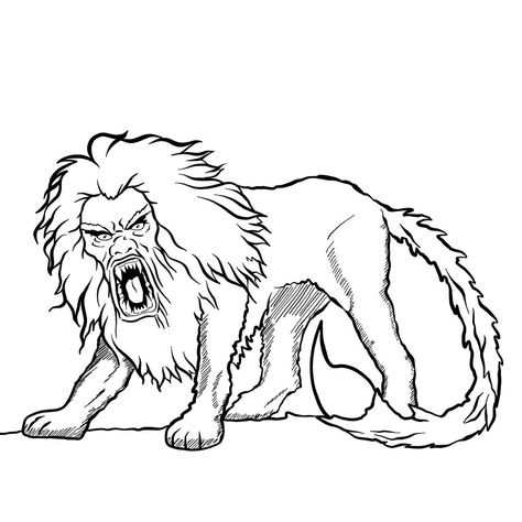 How to draw a Manticore Mythology Drawings, Mythical Creatures Drawings, Graphic Novel Illustration, Easy Drawing Guides, Monster Ideas, Drawing Guides, Monster Drawing, Legendary Creature, Guided Drawing