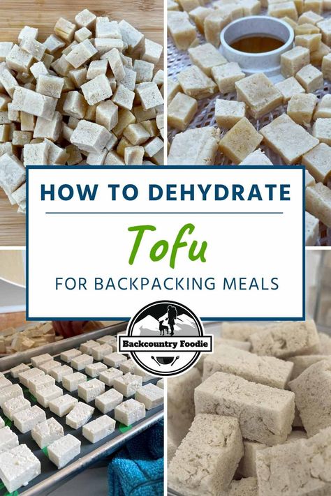 Dehydrating tofu is an easy way to boost the flavor and protein of your backpacking meals. Enjoy our Veggie Pho Noodle Soup recipe, too. #backcountryfoodie #backpackingmeal #backpackingfood #backpackingrecipe Dehydrated Tofu, Pho Noodle Soup Recipe, Veggie Pho, Hiking Meals, Vegan Backpacking Food, Outdoor Therapy, Backpacking Recipes, Pho Noodle Soup, Dried Tofu