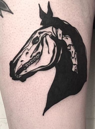 Skeleton Horse Tattoo, Horse Skeleton Tattoo, Horse Skull Tattoo, Black Horse Tattoo, Equine Tattoo, Bird Skull Tattoo, Cow Skull Tattoos, Deer Skull Tattoos, Tattoos And Their Meanings